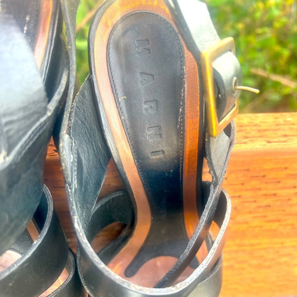 MARNI heels black leather 39 - Picture 5 of 5